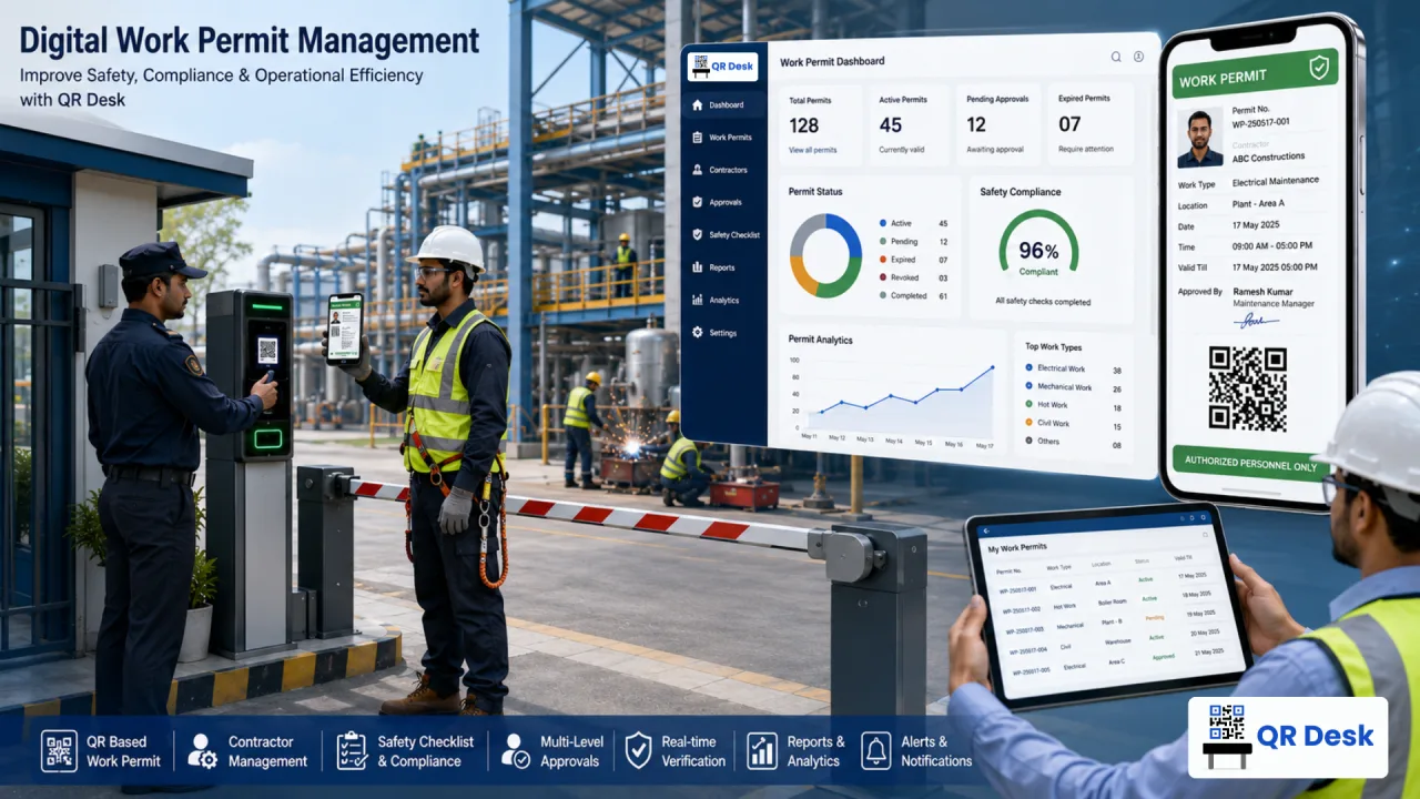 Digital Work Permit Management Software — Improve Safety, Compliance & Operational Efficiency with QR Desk