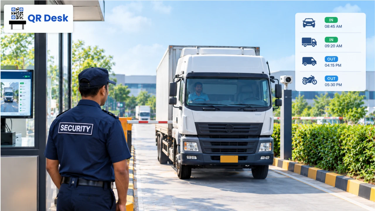 Every Vehicle In, Every Exit Tracked: How Smart Vehicle Entry Management Improves Workplace Security — QR Desk