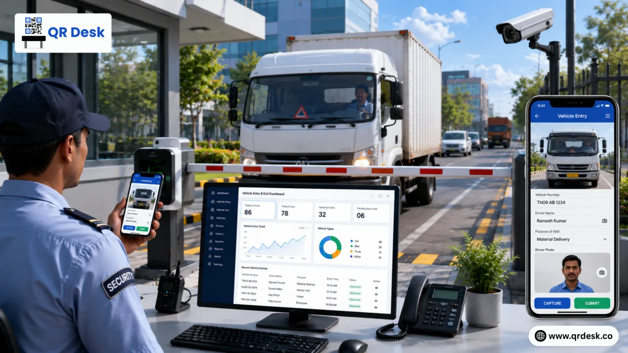 How QR-Based Vehicle Entry & Exit Management Improves Security, Traffic Flow, and Operational Efficiency — QR Desk