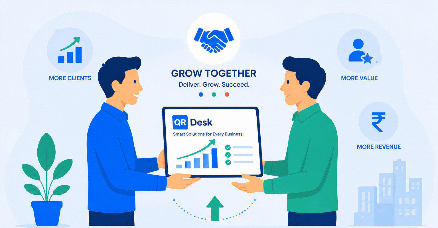 Start selling QR Desk to your clients
